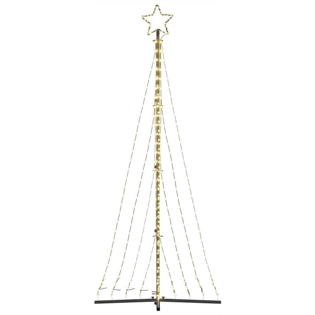 LED Juletre 447 LEDs Varm Hvit 249 cm