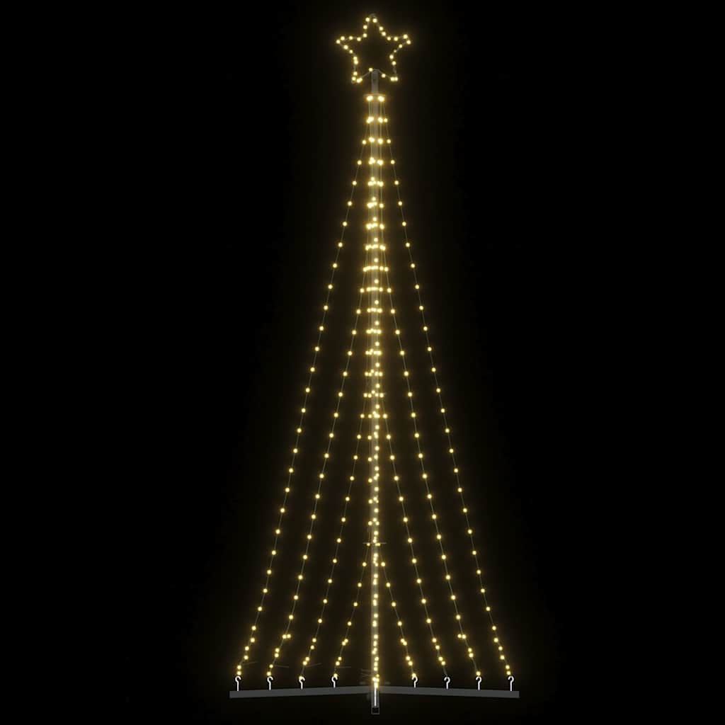 LED Juletre 447 LEDs Varm Hvit 249 cm