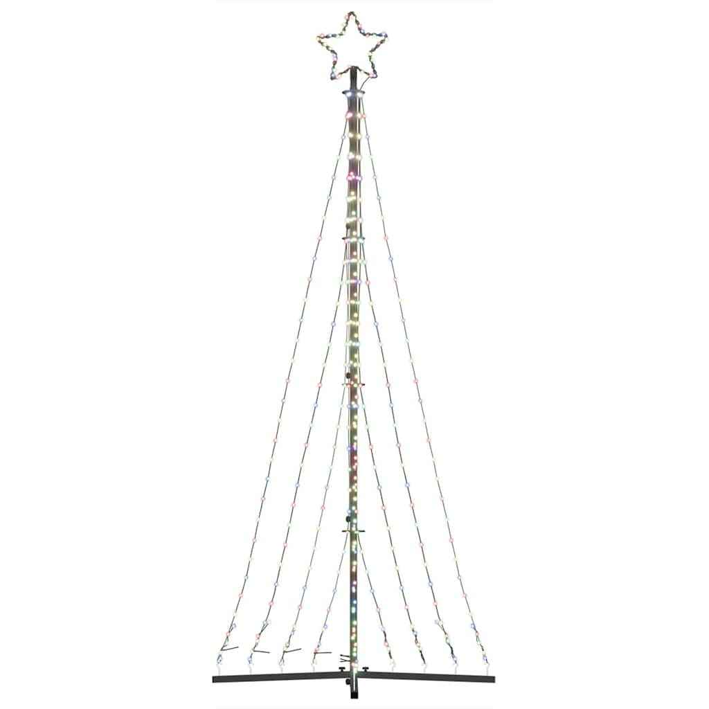 Juletrelys 447 LEDs fargerik 249 cm