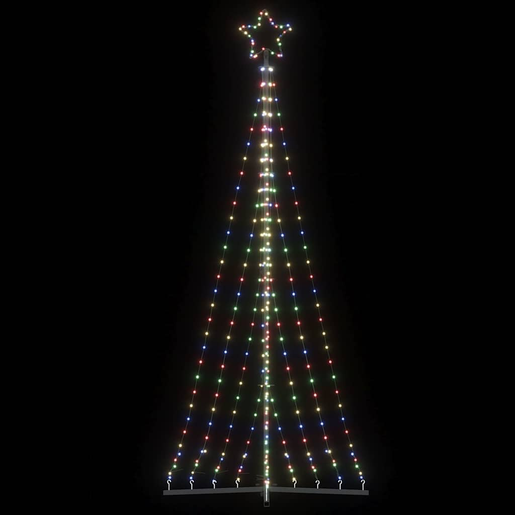 Juletrelys 447 LEDs fargerik 249 cm