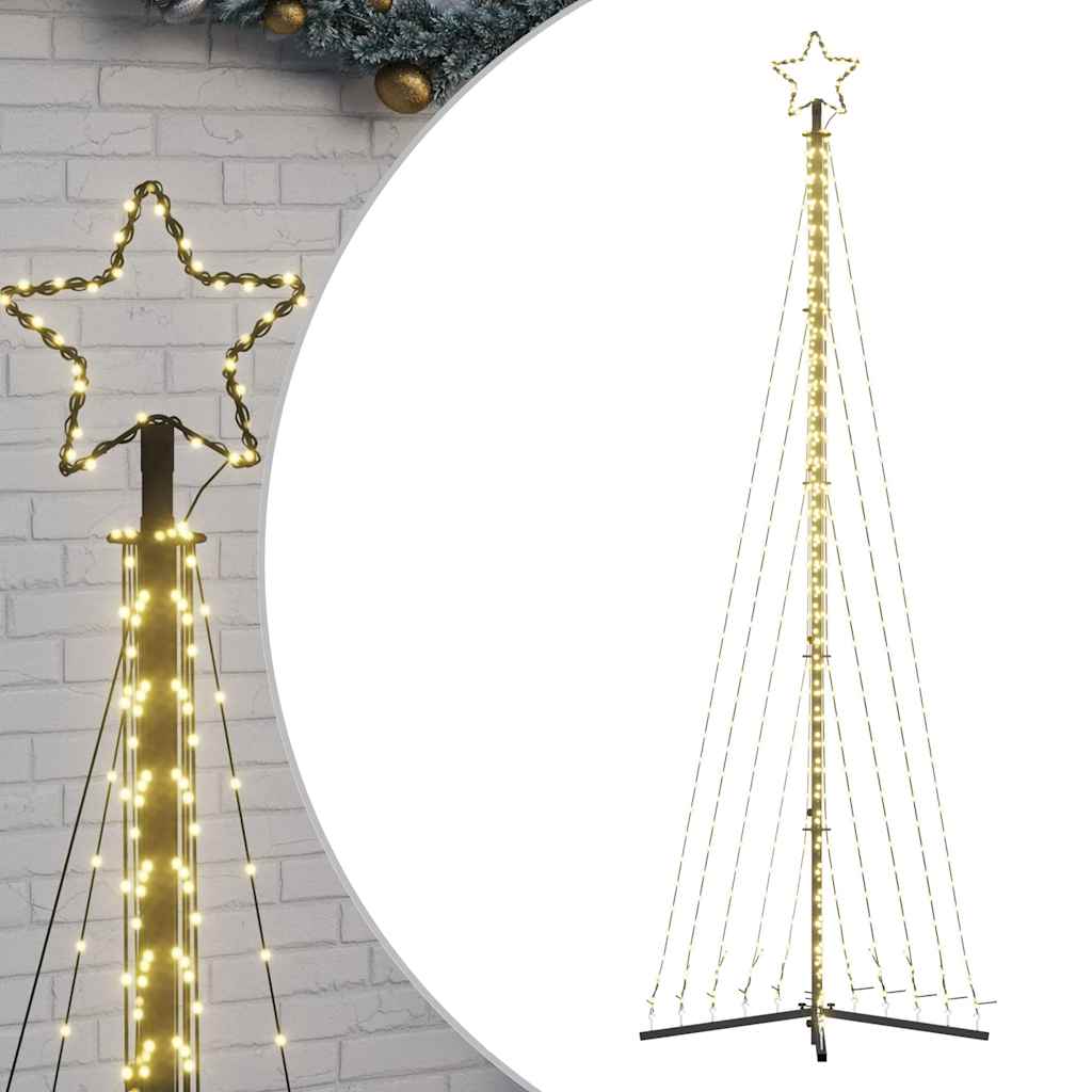 LED juletre 495 LEDs Varm Hvit 300,5 cm