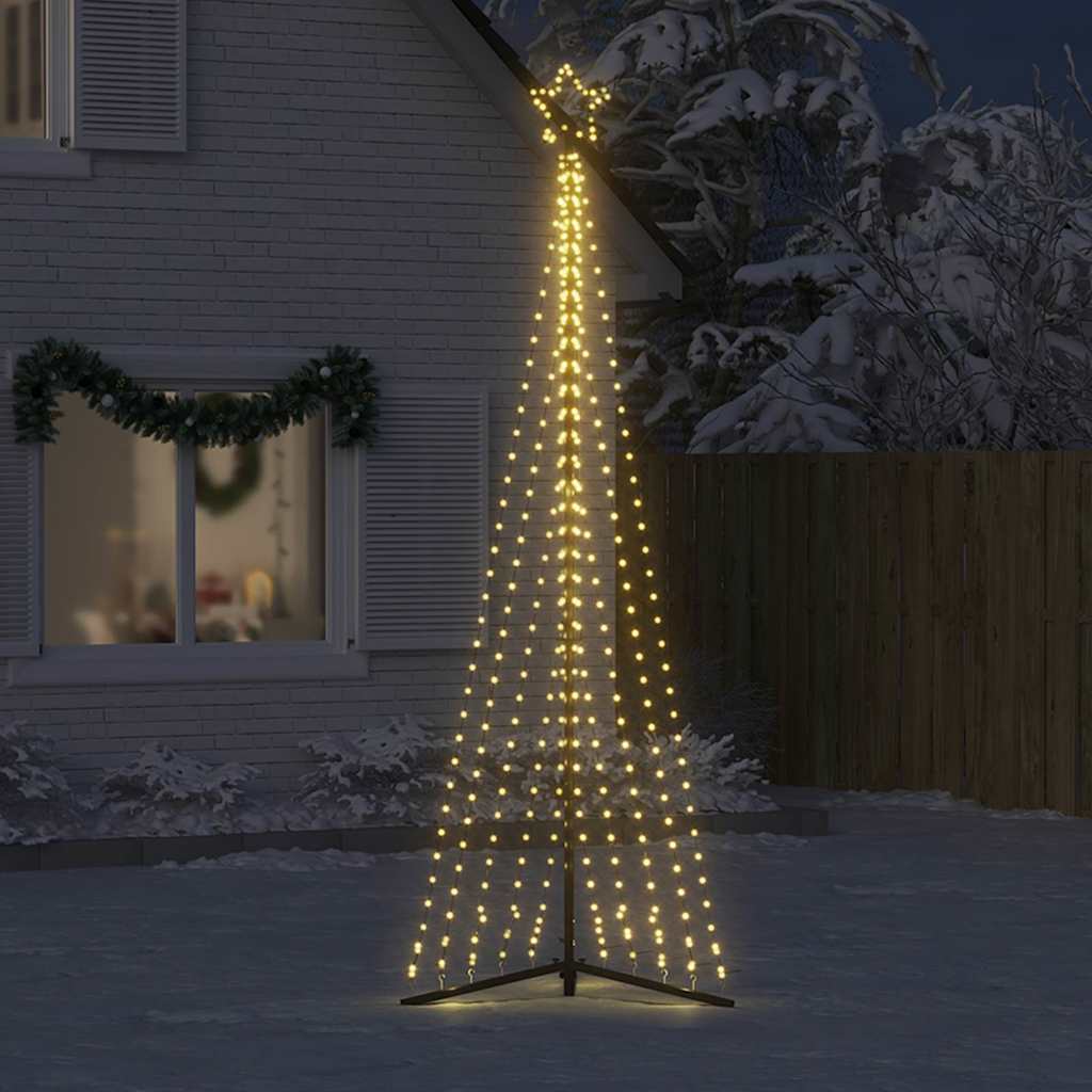 LED juletre 495 LEDs Varm Hvit 300,5 cm
