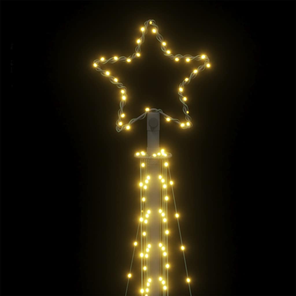 LED juletre 495 LEDs Varm Hvit 300,5 cm
