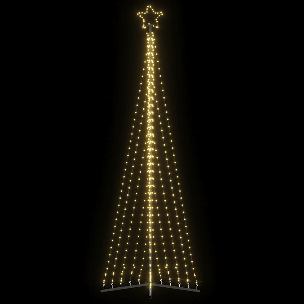 LED juletre 495 LEDs Varm Hvit 300,5 cm