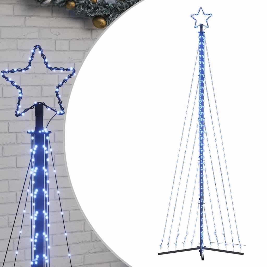 LED Juletre 495 LEDs Blå 300,5 cm