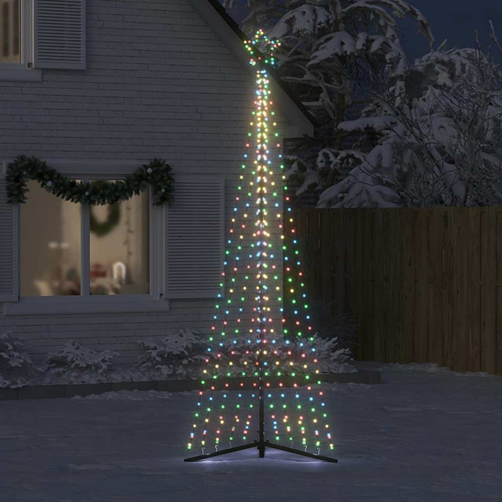 Juletrelys 495 LEDs fargerik 300,5 cm