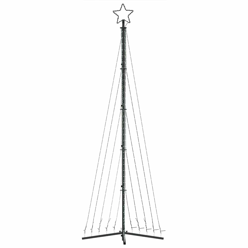 LED juletre 495 LEDs Fargerike 300,5 cm
