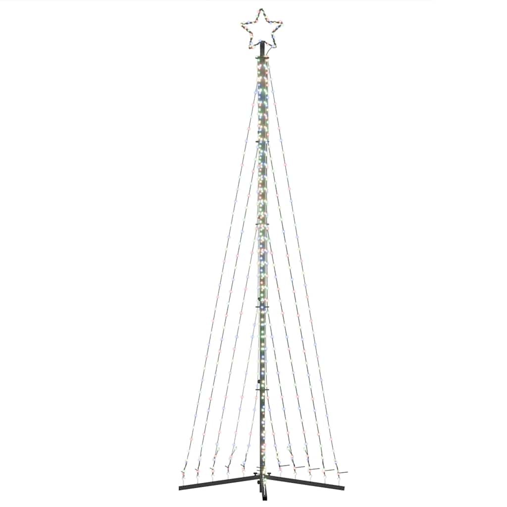 Juletrelys 495 LEDs fargerik 300,5 cm