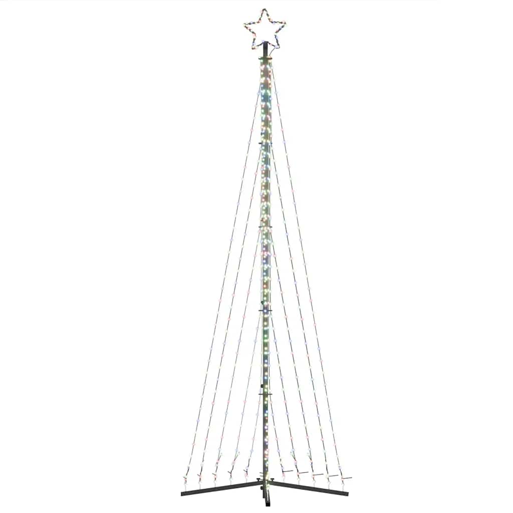 LED juletre 495 LEDs Fargerike 300,5 cm