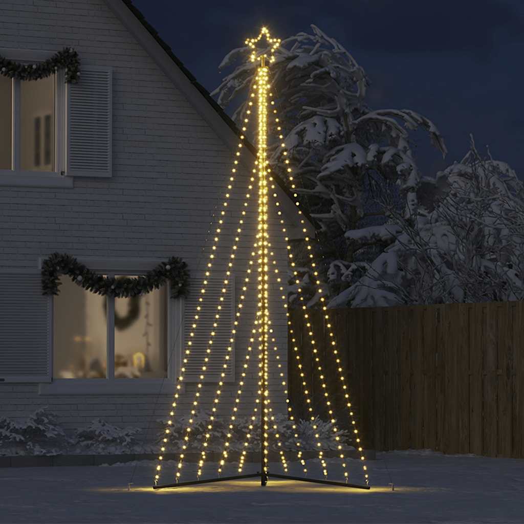 LED Juletre 570 LEDs Varm Hvit 399 cm