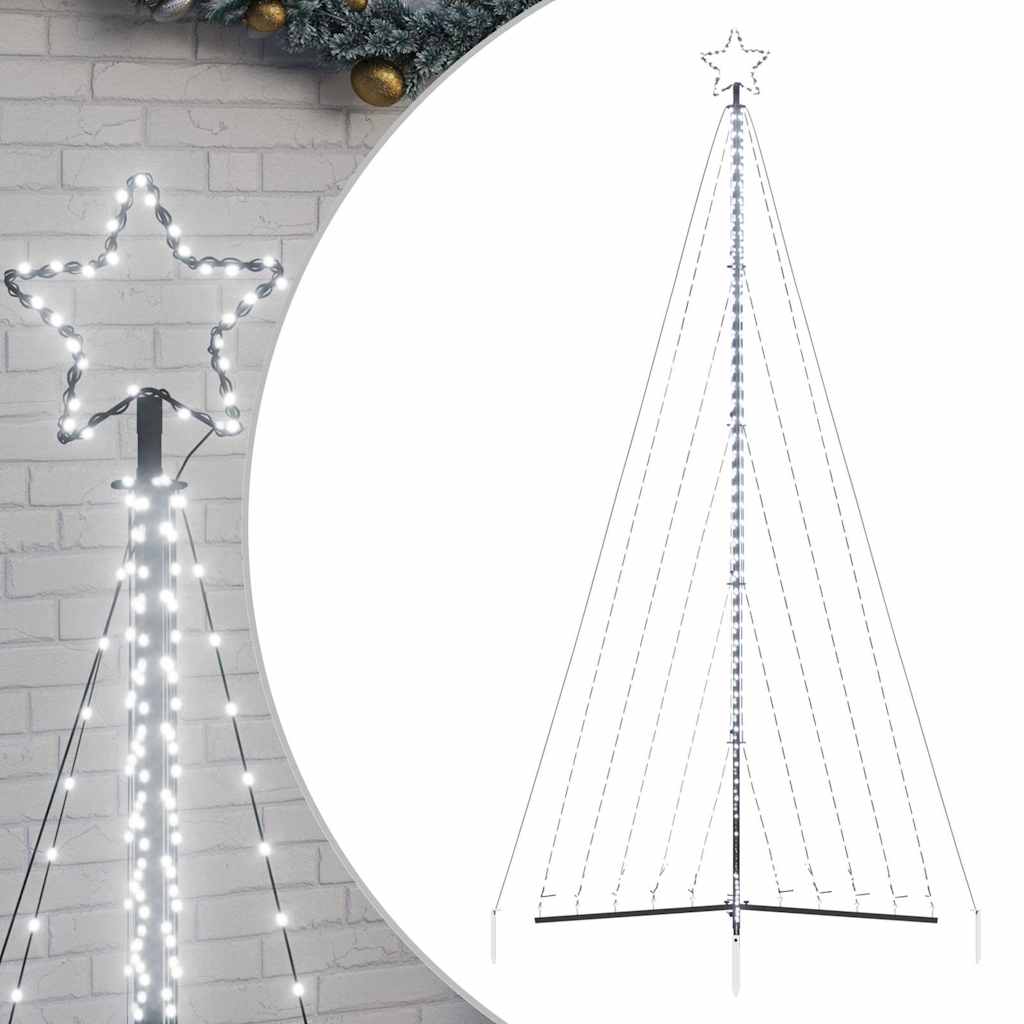 LED Juletre 570 LEDs Kald Hvit 399 cm