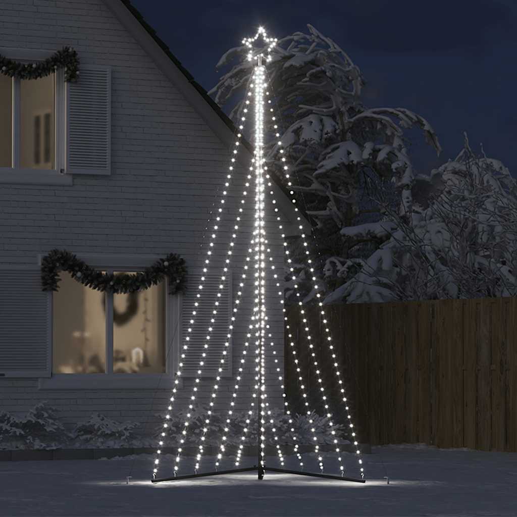 Juletrelys 570 LEDs kald hvit 399 cm