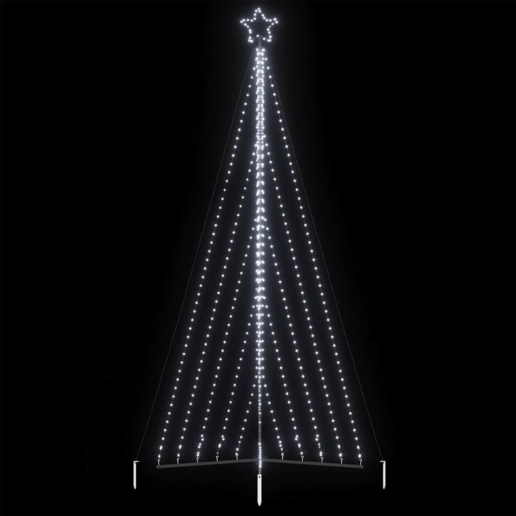 Juletrelys 570 LEDs kald hvit 399 cm