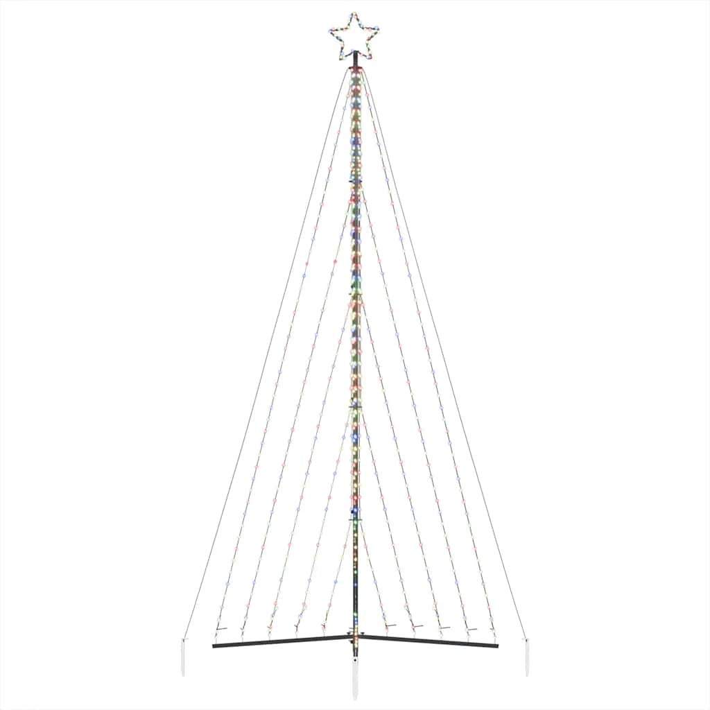 Juletrelys 570 LEDs fargerik 399 cm