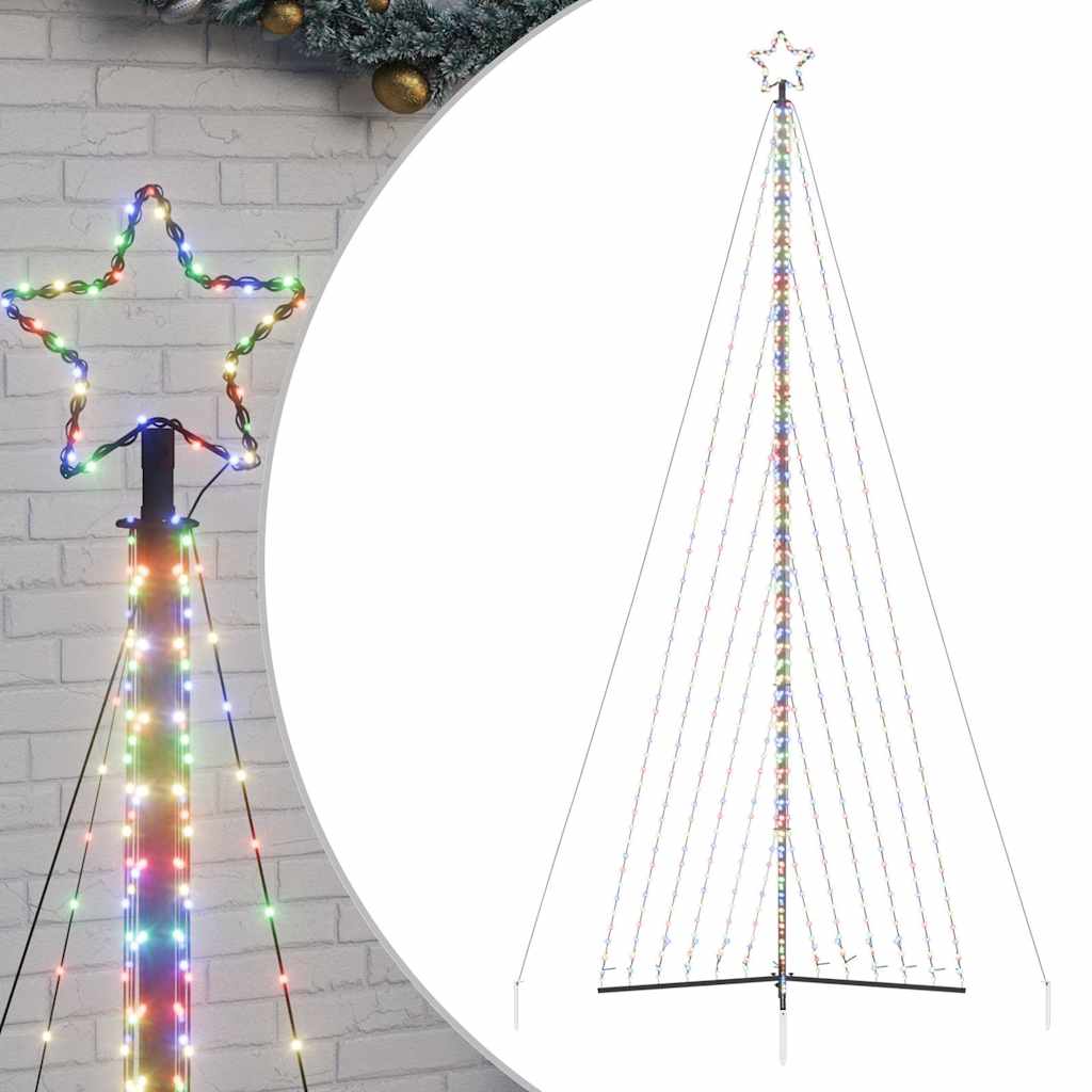 Juletrelys 789 LEDs fargerik 476 cm