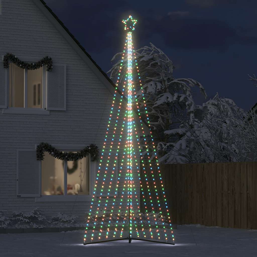 LED juletre 789 LEDs Fargerike 476 cm