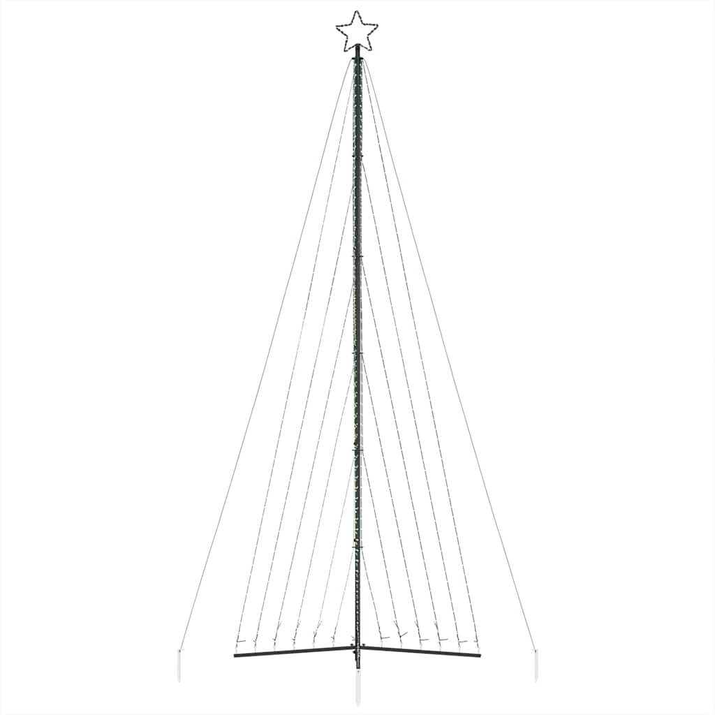 LED juletre 789 LEDs Fargerike 476 cm