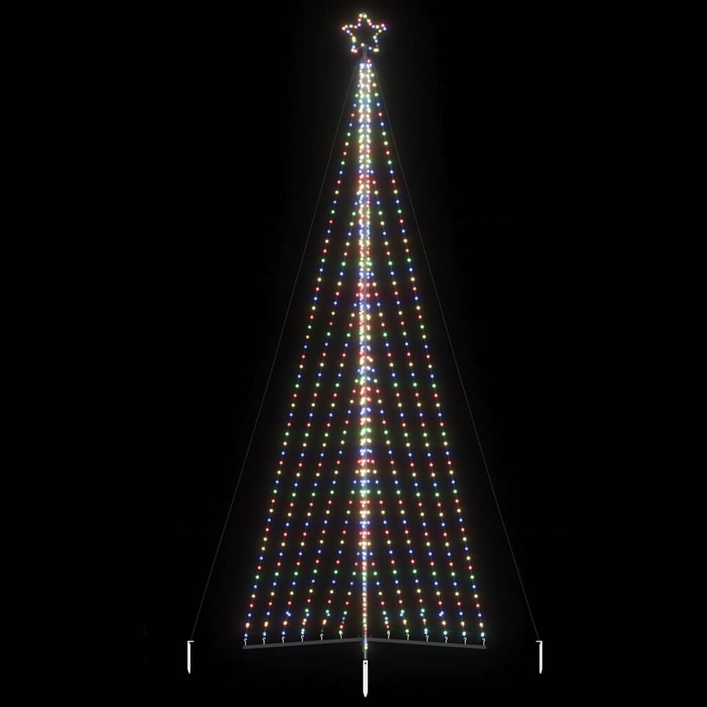 Juletrelys 789 LEDs fargerik 476 cm