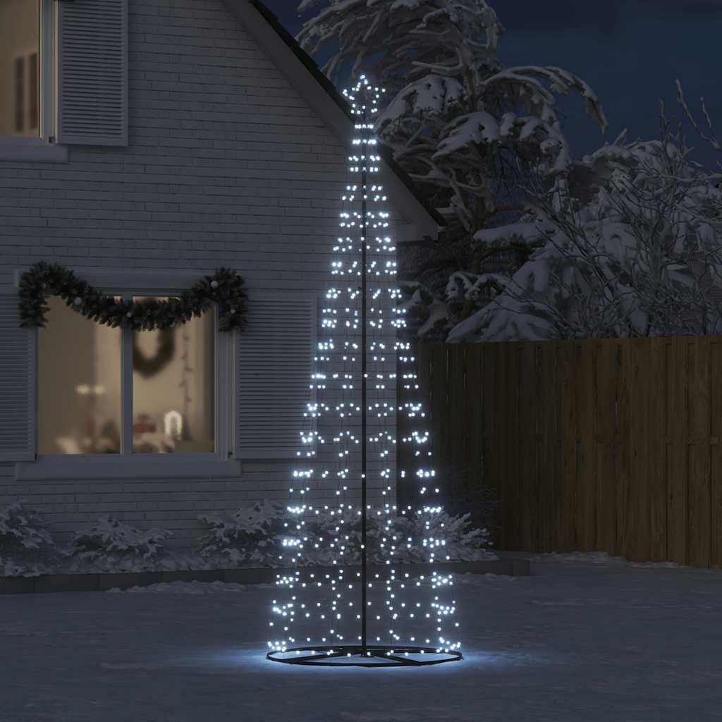 LED Juletre 550 LEDs Kald Hvit 304 cm