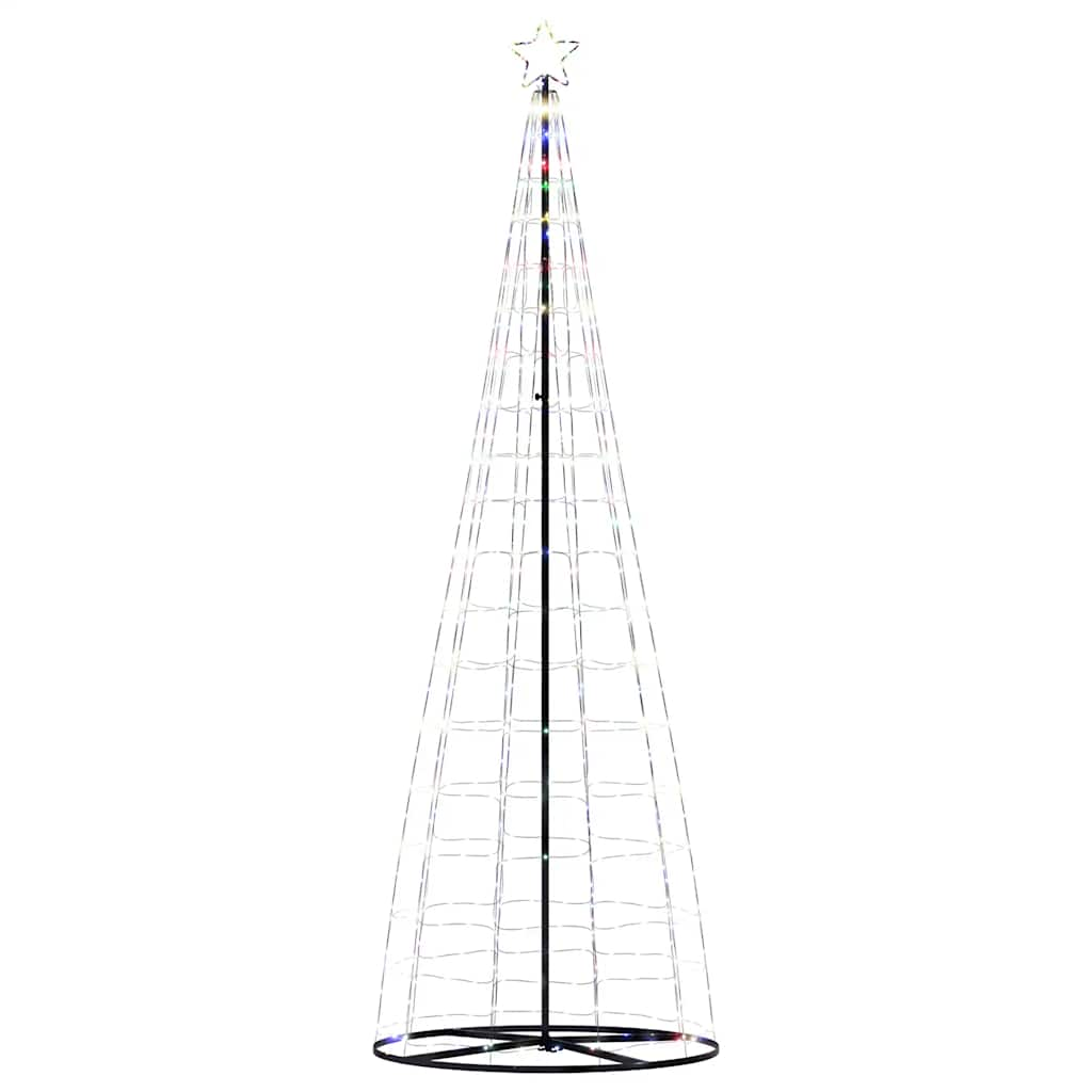 Juletre lyskjegle 550 LED fargerik 304 cm