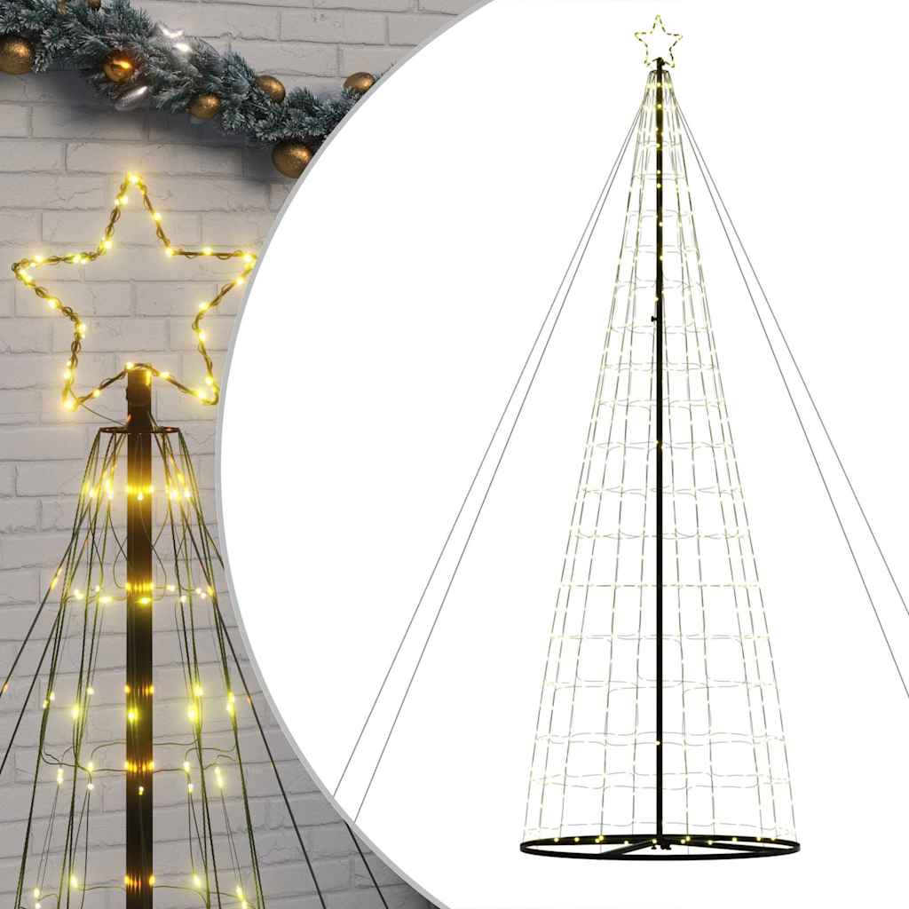 LED Juletre 1534 LEDs Varm Hvit 503 cm
