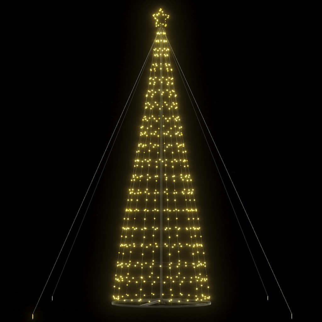 LED Juletre 1534 LEDs Varm Hvit 503 cm