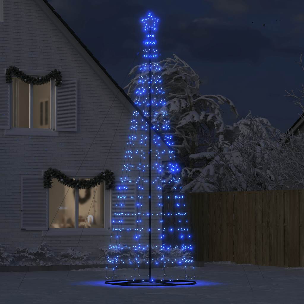 LED Juletre 1534 LEDs Blå 500 cm vidaXL
