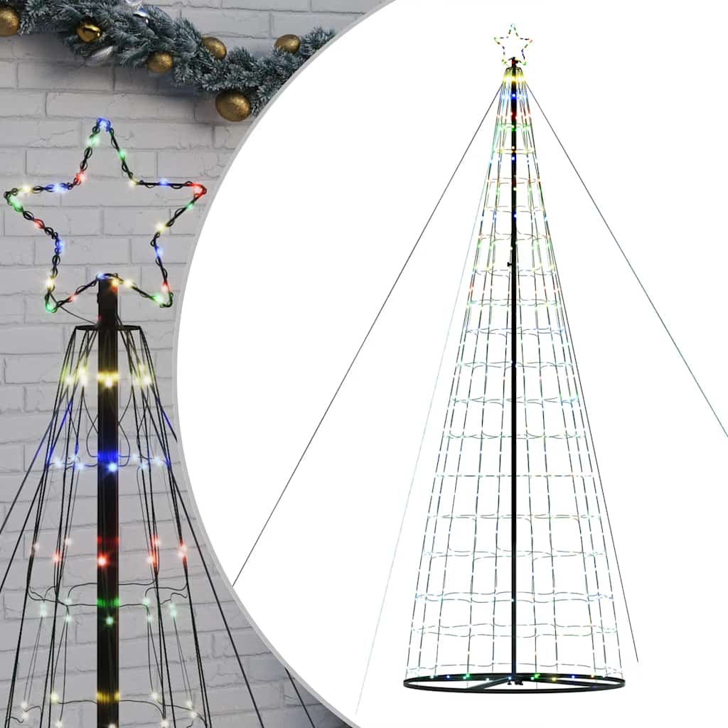 Juletre lyskjegle 1534 LED fargerik 503 cm