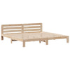 Sengeramme med madrass 200x200 cm heltre furu