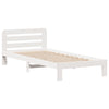 Sengeramme uten madrass hvit 75x190 cm heltre furu