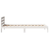 Sengeramme uten madrass hvit 75x190 cm heltre furu