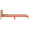 Sengeramme uten madrass voksbrun 90x190 cm heltre furu
