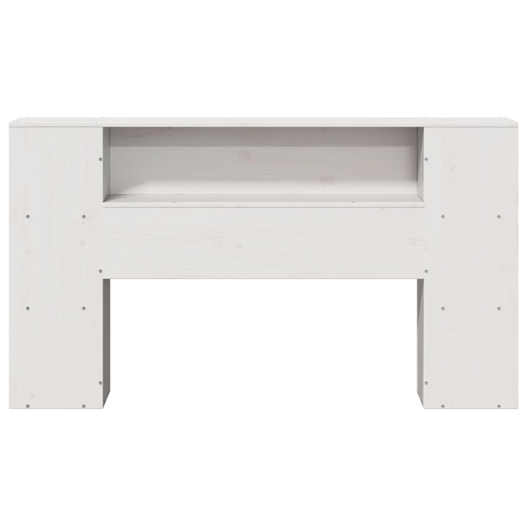 Hodegavl med oppbevaring hvit 160 cm heltre furu