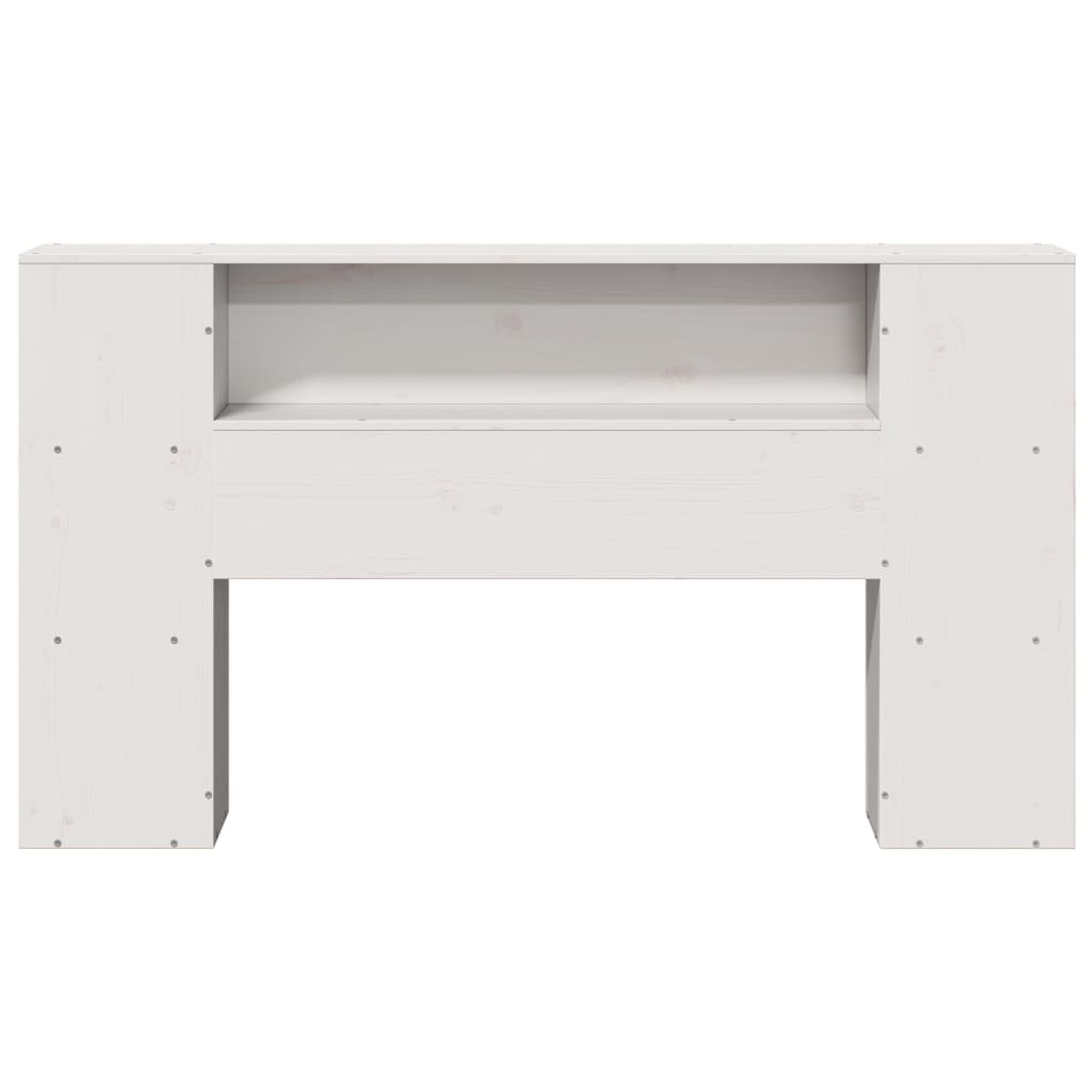 Hodegavl med oppbevaring hvit 150 cm heltre furu
