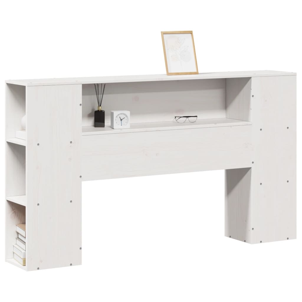 Hodegavl med oppbevaring hvit 140 cm heltre furu