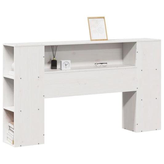 Hodegavl med oppbevaring hvit 140 cm heltre furu