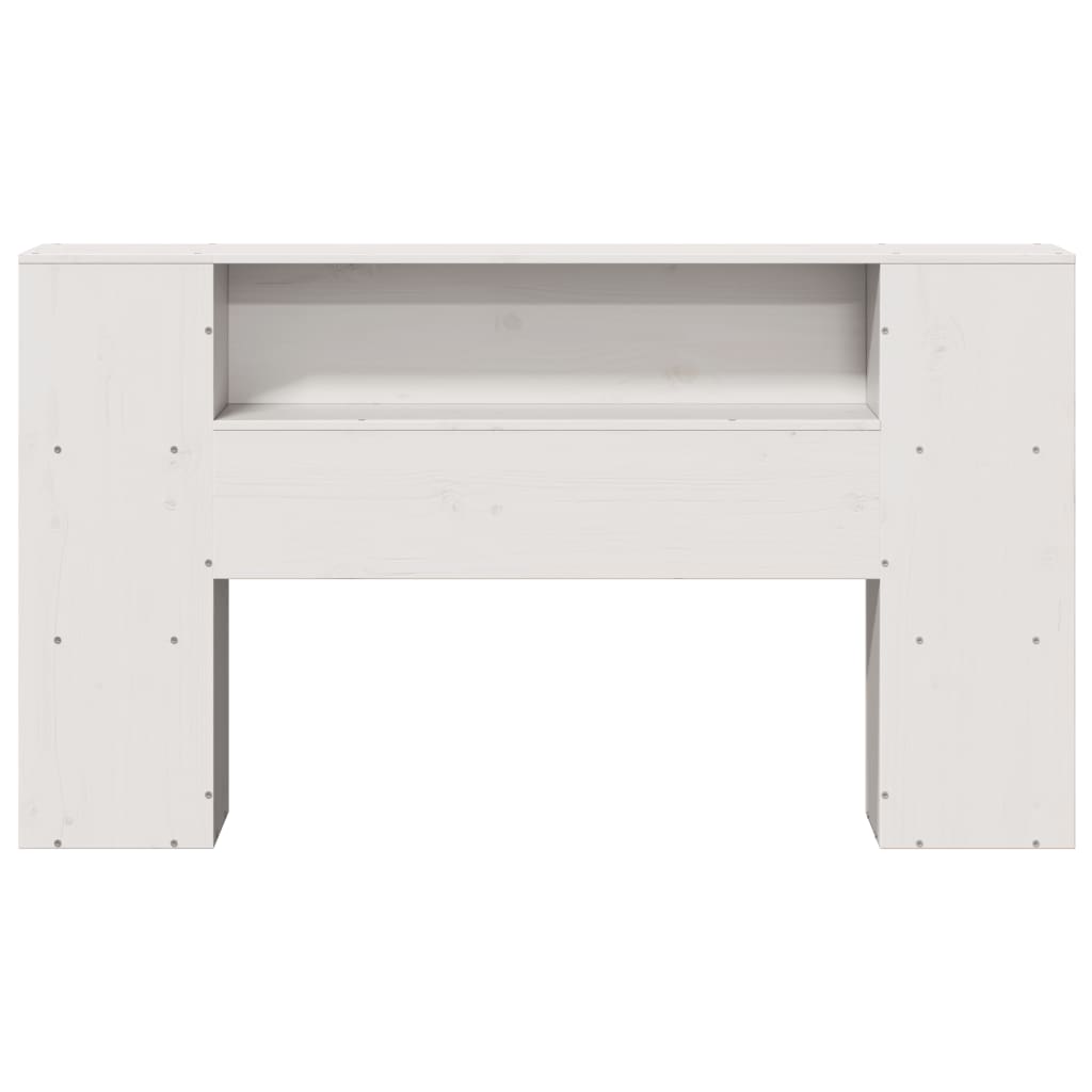 Hodegavl med oppbevaring hvit 140 cm heltre furu