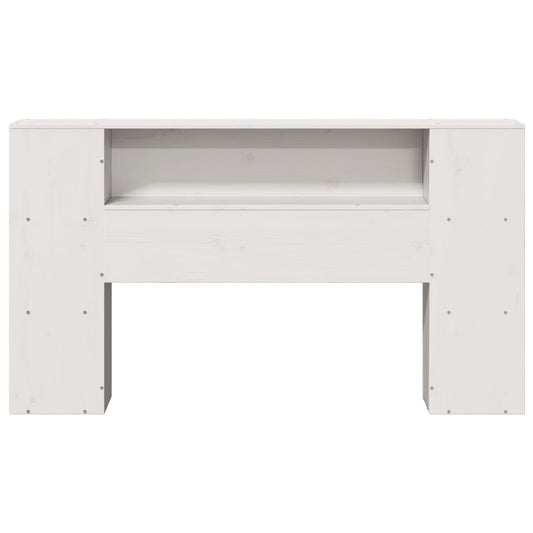 Hodegavl med oppbevaring hvit 140 cm heltre furu