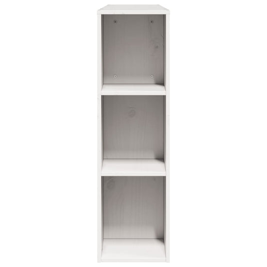 Hodegavl med oppbevaring hvit 140 cm heltre furu