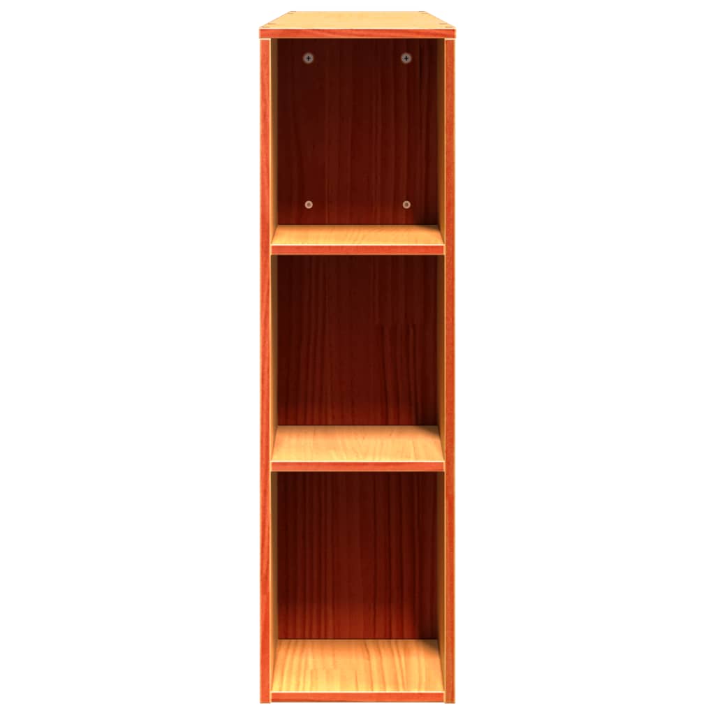 Hodegavl med oppbevaring voksbrun 140 cm heltre furu