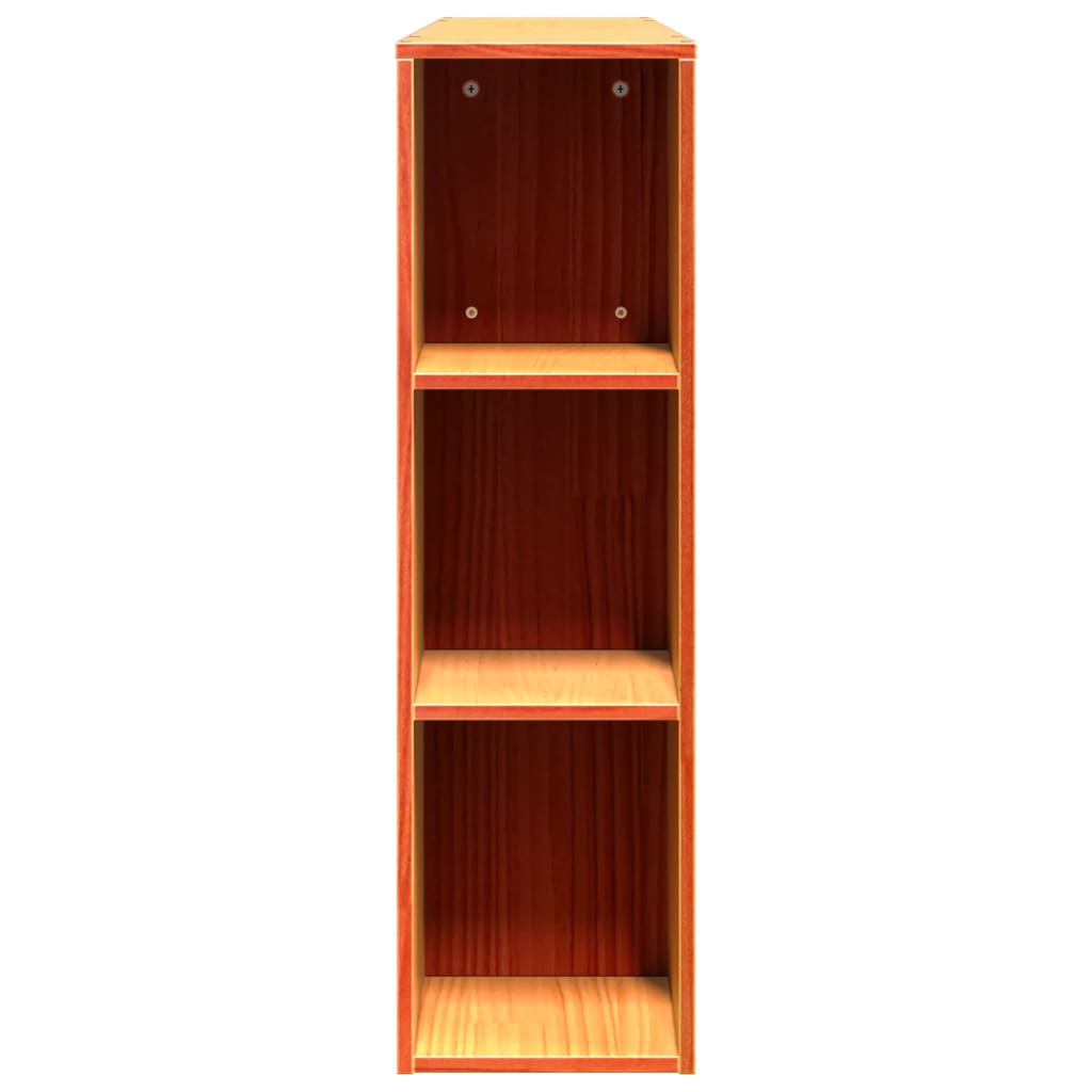 Hodegavl med oppbevaring voksbrun 135 cm heltre furu