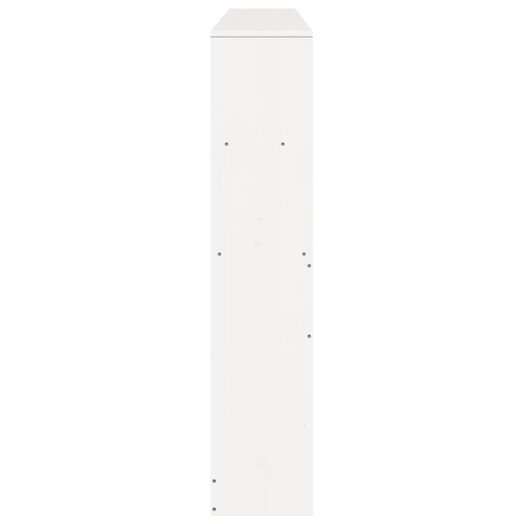 Hodegavl med oppbevaring hvit 180 cm heltre furu