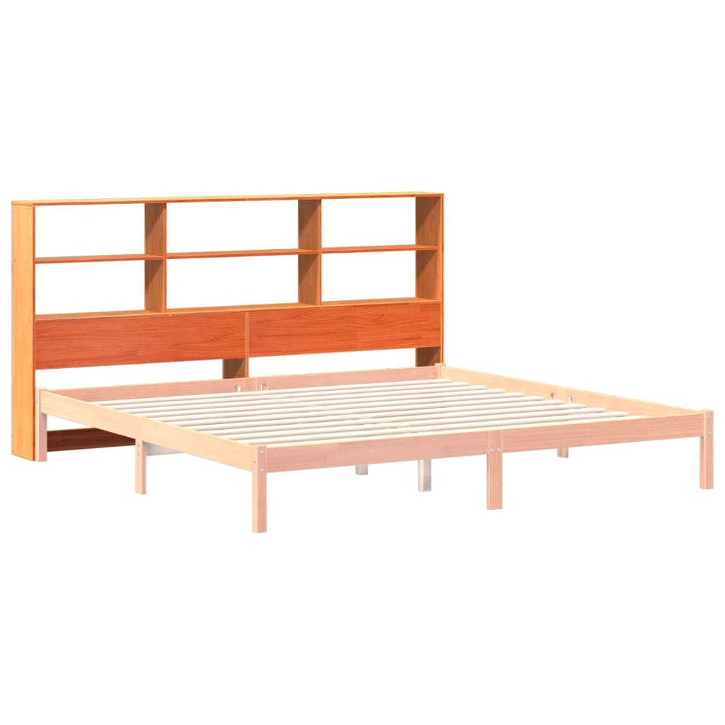 Hodegavl med oppbevaring voksbrun 180 cm heltre furu