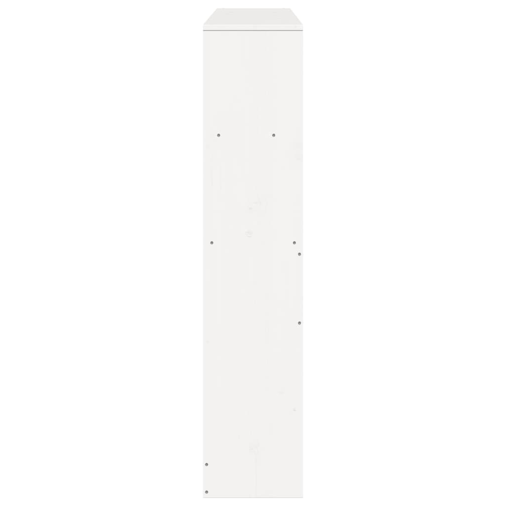 Hodegavl med oppbevaring hvit 160 cm heltre furu
