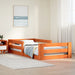 Sengeramme uten madrass voksbrun 75x190 cm heltre furu