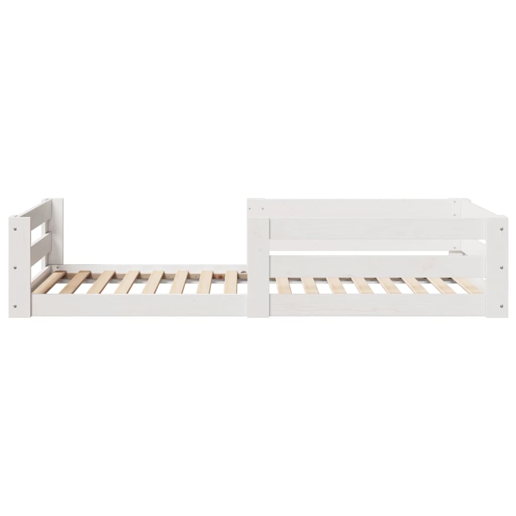 Sengeramme uten madrass hvit 80x160 cm heltre furu