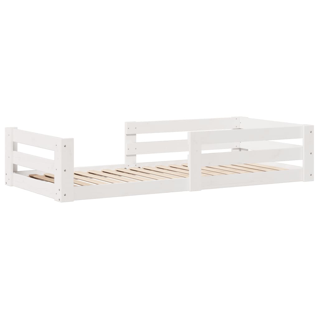 Sengeramme uten madrass hvit 90x190 cm heltre furu