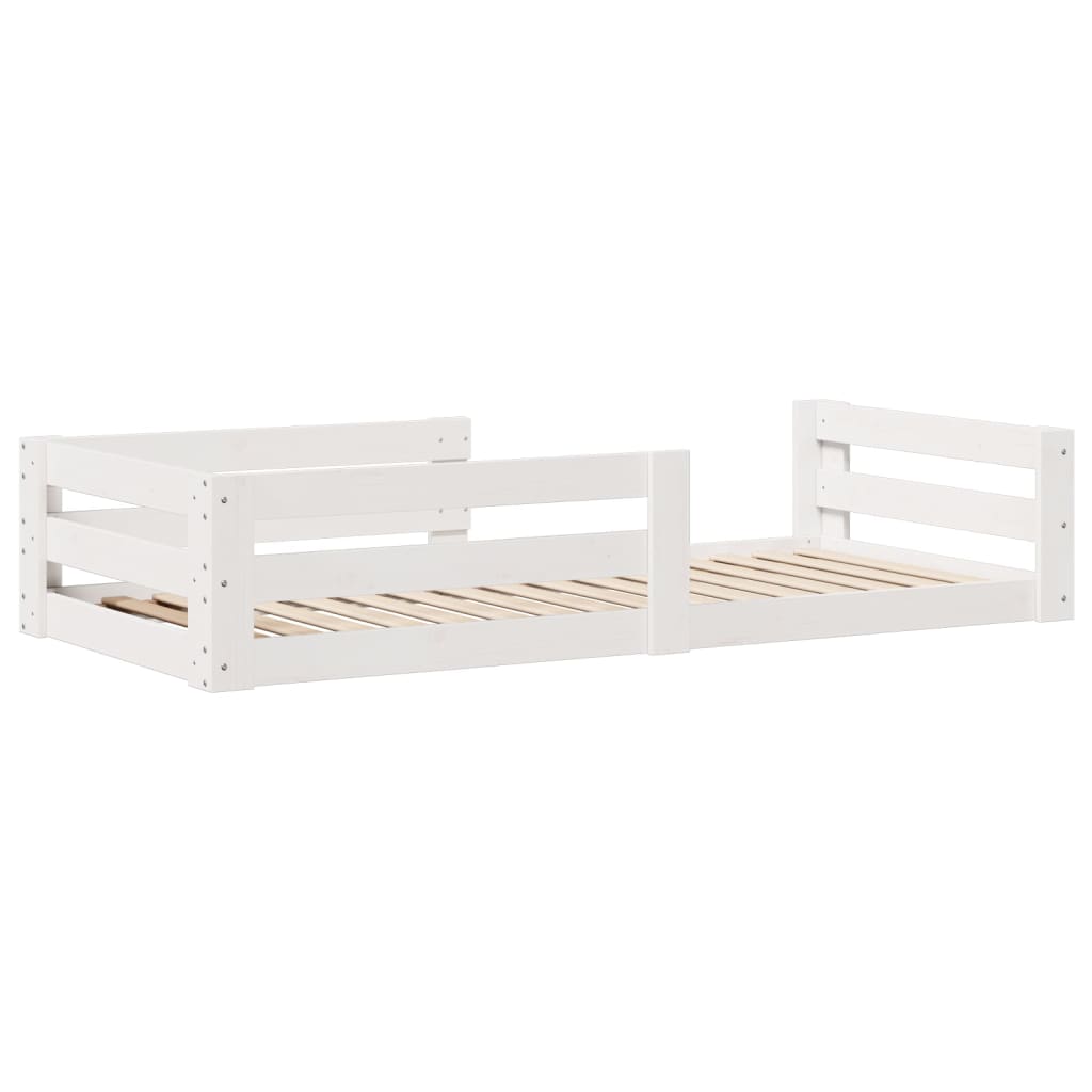 Sengeramme uten madrass hvit 90x190 cm heltre furu