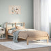 Seng med bokhylle uten madrass 90x190 cm heltre furu