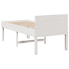 Sengeramme uten madrass hvit 75x190 cm heltre furu